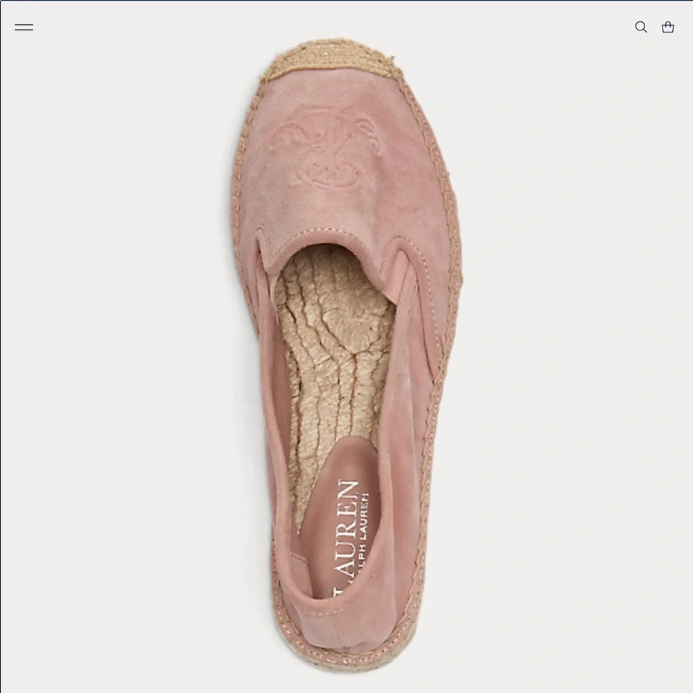 Lauren Ralph Lauren Destini Suede Espadrille NWOT